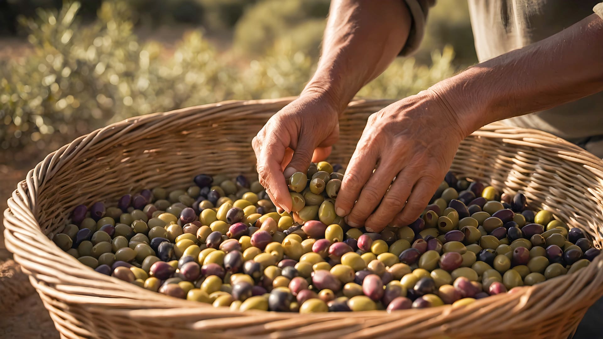 recogida de la aceituna